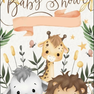 Oblea comestible baby shower diseño tierno para celebraciones