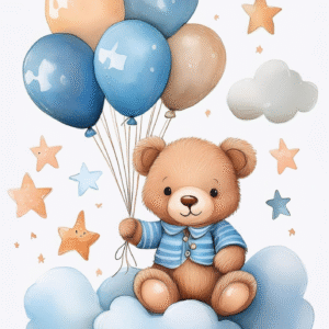 Oblea comestible osito bebé para fiestas infantiles y celebraciones