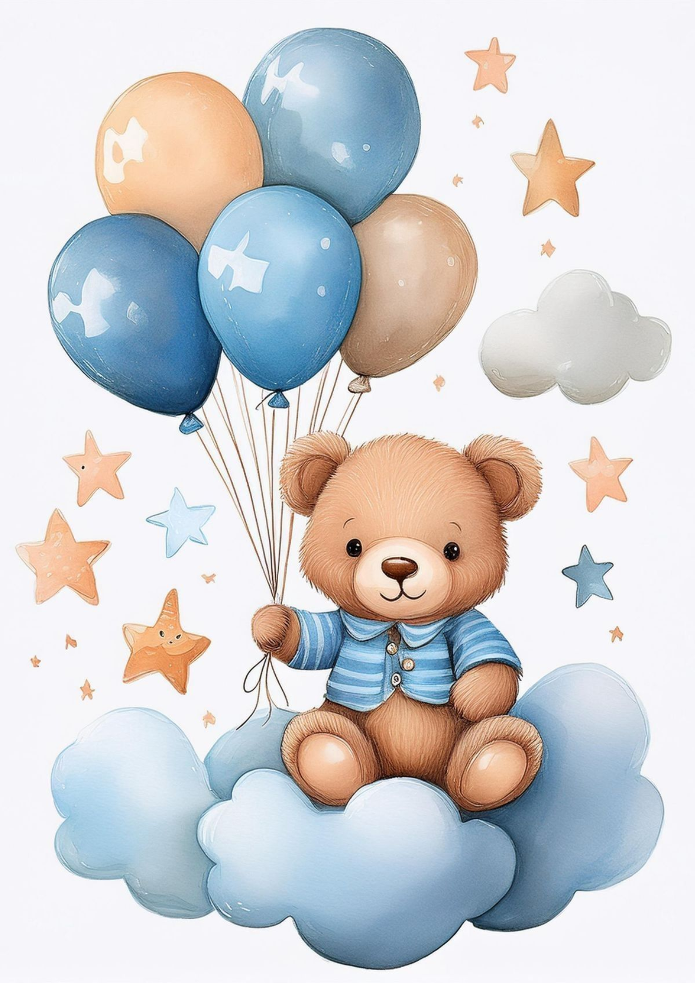 Oblea comestible osito bebé para fiestas infantiles y celebraciones