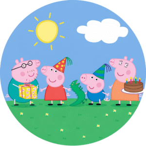 Obleas Comestibles compatible con Peppa Pig, que Añaden Magia a tu Fiesta