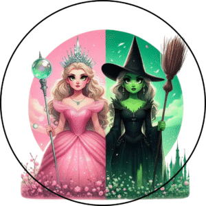 Oblea comestible compatible con Wicked para Cumpleaños