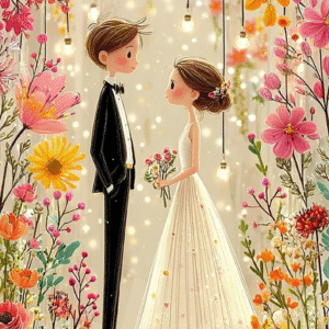 Oblea Comestible Boda – Decoración para Tartas de Novios