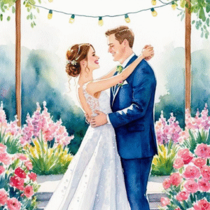 Oblea Comestible Boda para Tarta – Decoración Elegante Papel de Azúcar