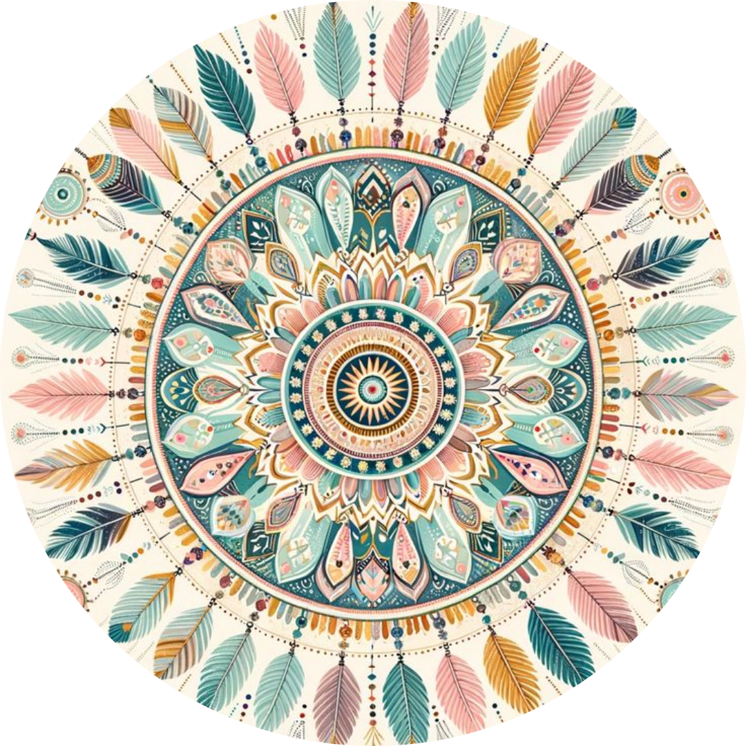 Oblea para Tarta Boho – Decoración Comestible Cumpleaños