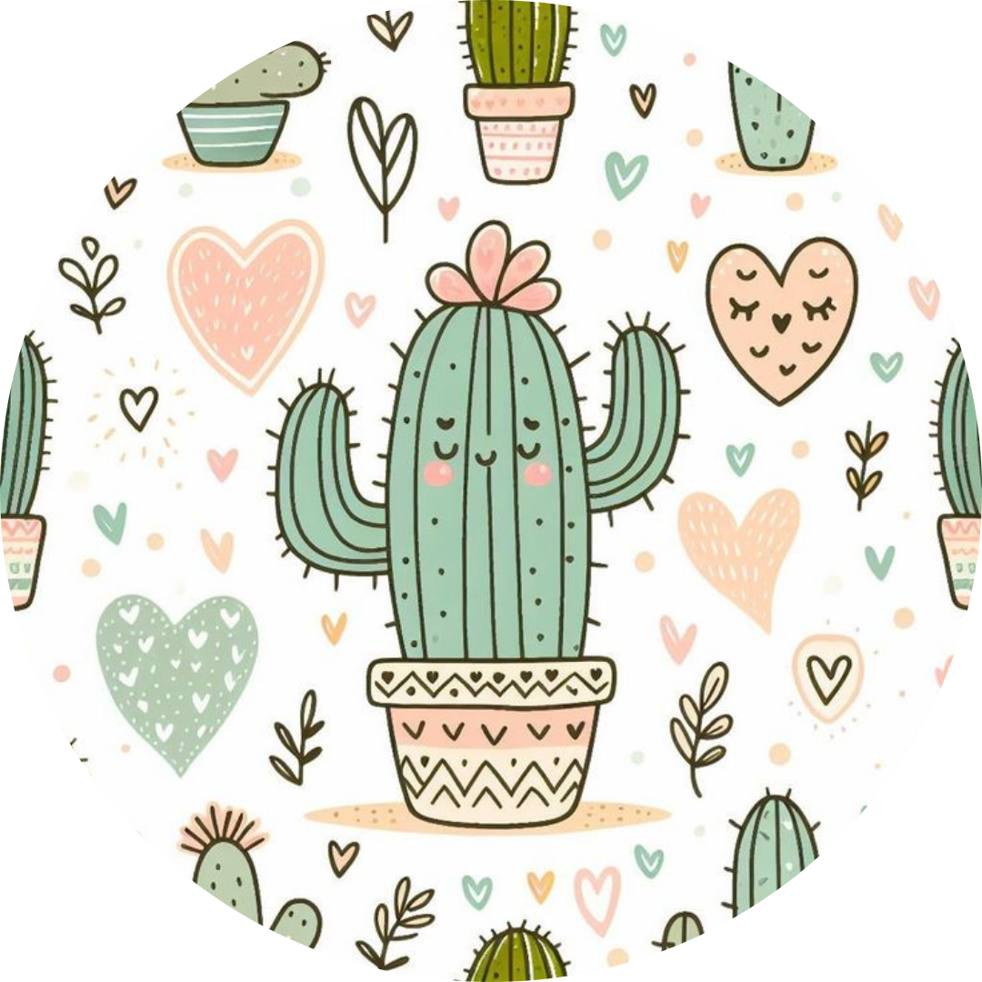 Oblea Comestible Cactus – Decoración Tartas Cumpleaños y Fiesta