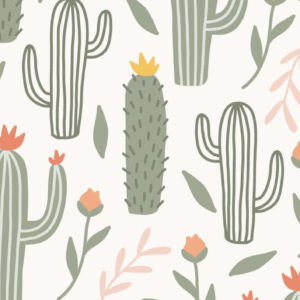 Oblea Comestible Cactus para Tarta – Decoración Boho Papel de Azúcar