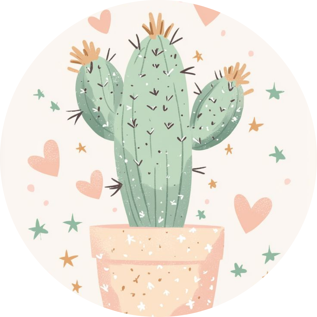 Oblea para Tarta Cactus – Decoración Comestible Cumpleaños