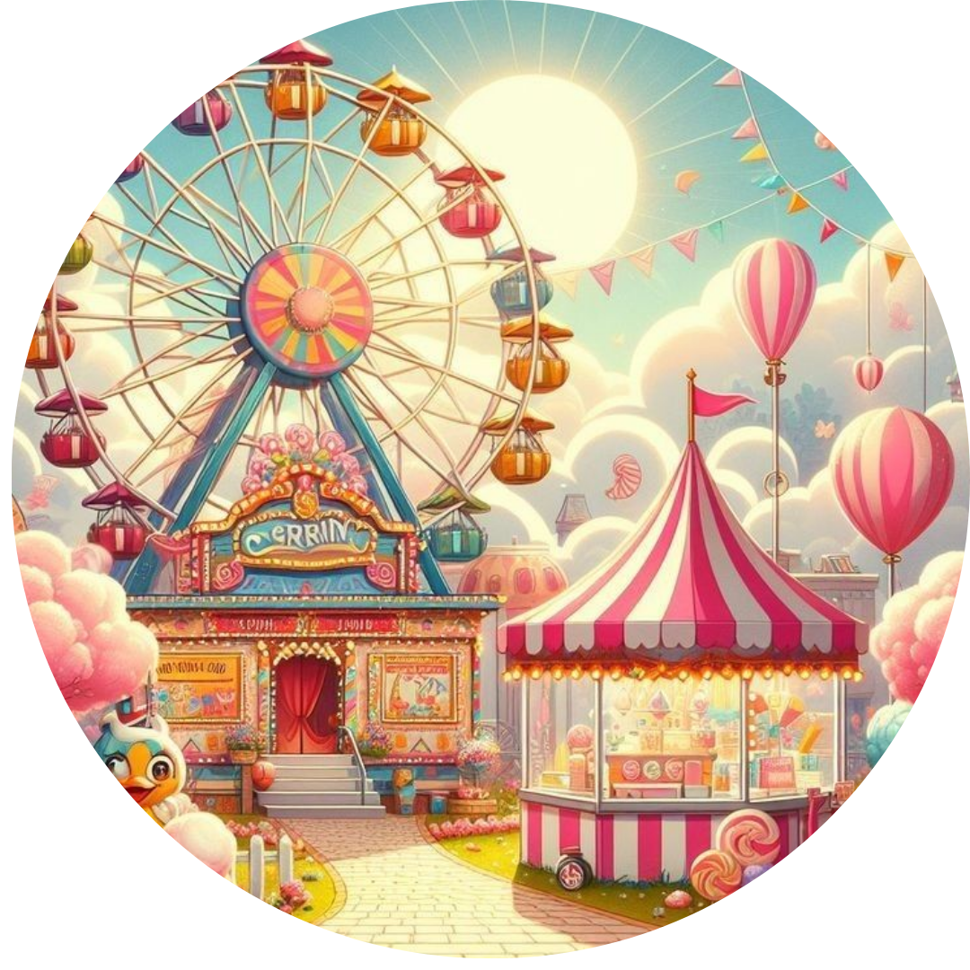 Oblea para Tarta Circo – Decoración Comestible Cumpleaños Infantil