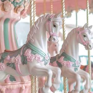 Oblea Comestible Carrusel para Tarta – Decoración Infantil Papel de Azúcar