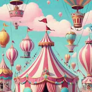 Oblea Comestible Circo para Tarta – Decoración Infantil Papel de Azúcar
