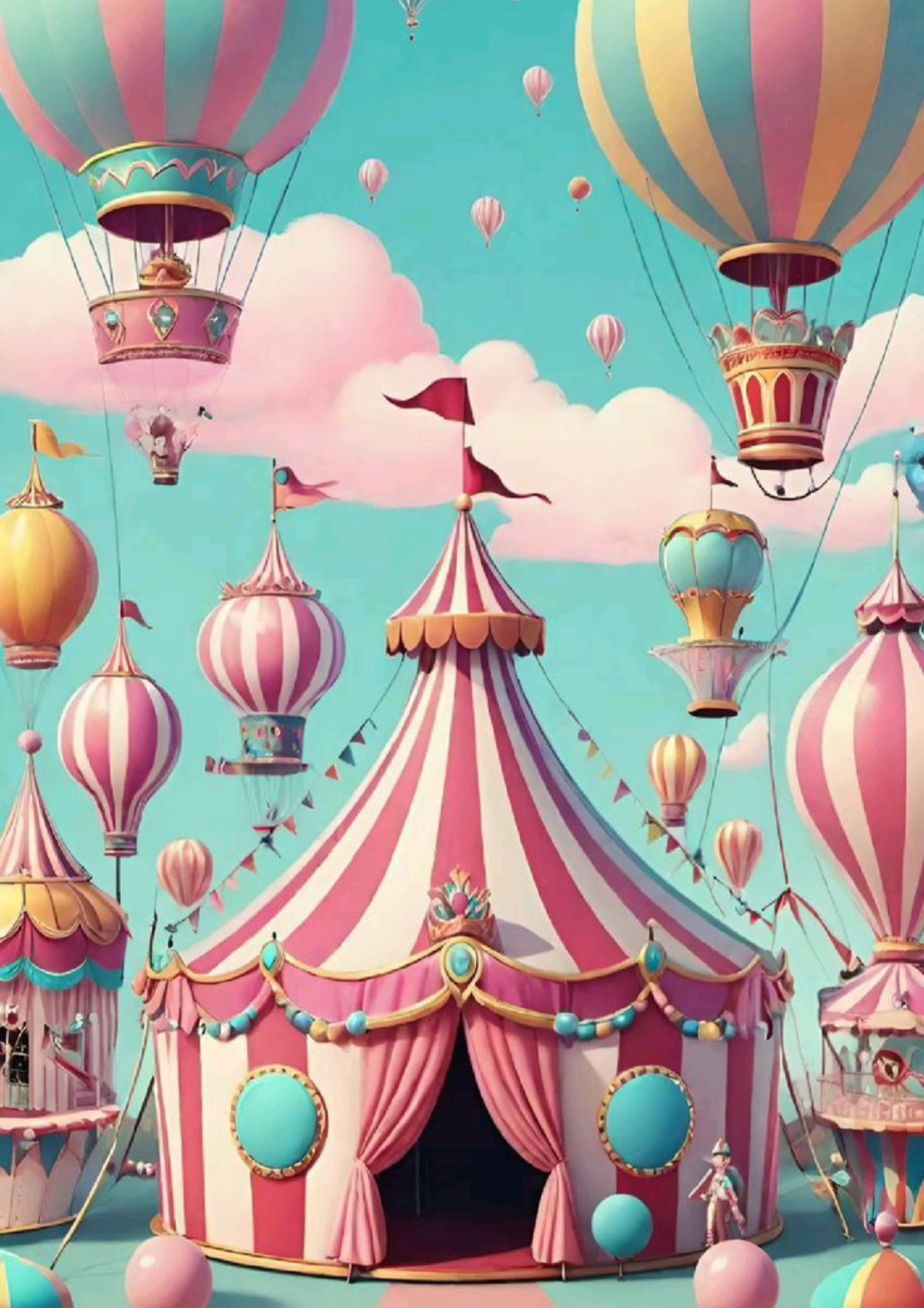Oblea Comestible Circo para Tarta – Decoración Infantil Papel de Azúcar