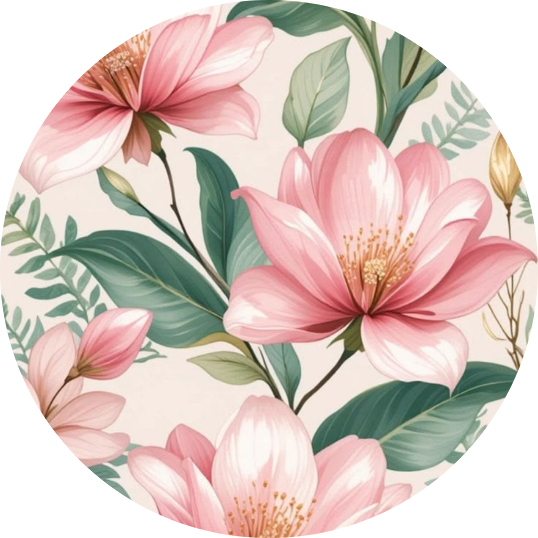 Oblea Comestible Floral para Decorar Tartas