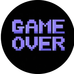 Oblea Comestible Game Over para Tarta – Decoración Gaming – Papel de Azúcar