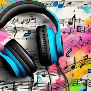 Oblea para Tarta Música – Decoración Comestible Cumpleaños Musical