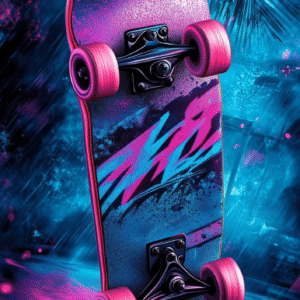 Oblea Comestible Temática Skate para Decorar Tartas
