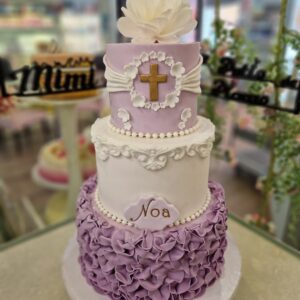 Tarta Comunión con flores