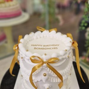 Tarta Cumpleaños Elegante Vintage