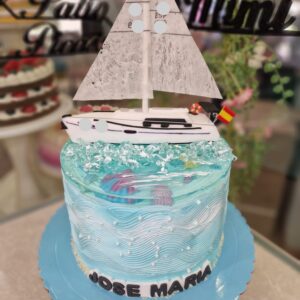 Tarta Barco Velero para Cumpleaños